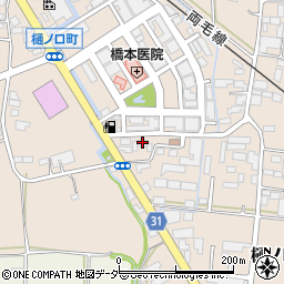栃木県栃木市樋ノ口町401周辺の地図
