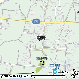 長野県上田市中野579-1周辺の地図