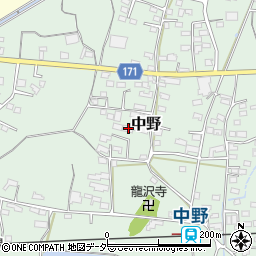 長野県上田市中野578周辺の地図