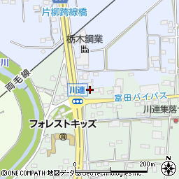 栃木県栃木市大平町川連581周辺の地図