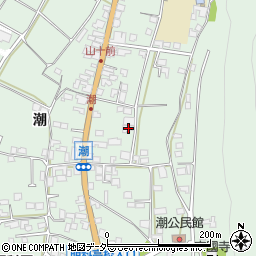 長野県安曇野市明科東川手潮698-1周辺の地図