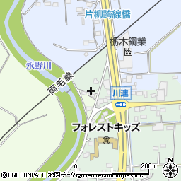 栃木県栃木市大平町川連578-2周辺の地図