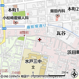 茨城県水戸市浜田町15周辺の地図