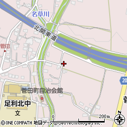 栃木県足利市菅田町310周辺の地図