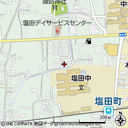 長野県上田市中野345-16周辺の地図