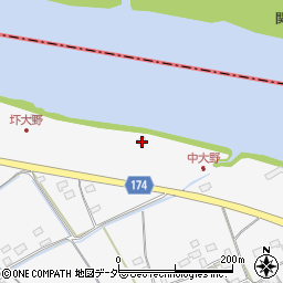 茨城県水戸市圷大野1378周辺の地図