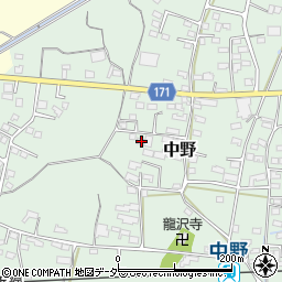 長野県上田市中野603周辺の地図