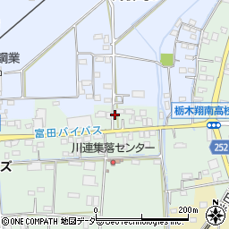 栃木県栃木市大平町川連590周辺の地図