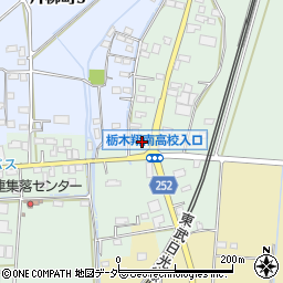 ローソン栃木川連店周辺の地図