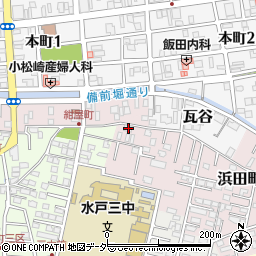 茨城県水戸市浜田町14周辺の地図