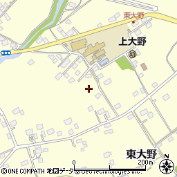 茨城県水戸市東大野周辺の地図
