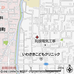 群馬県前橋市箱田町1381-12周辺の地図