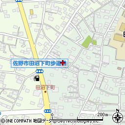 佐野市　田沼地区公民館周辺の地図