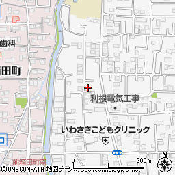 群馬県前橋市箱田町1381-14周辺の地図