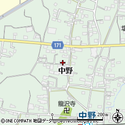 長野県上田市中野600周辺の地図