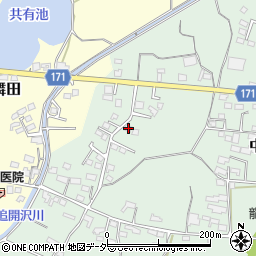 長野県上田市中野861周辺の地図