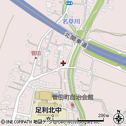 栃木県足利市菅田町181周辺の地図