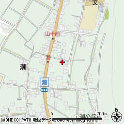 長野県安曇野市明科東川手潮693周辺の地図