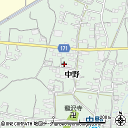 長野県上田市中野605-3周辺の地図
