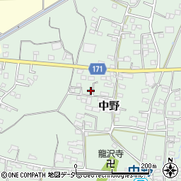 長野県上田市中野605-11周辺の地図