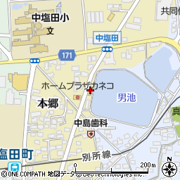 塩田上原薬局周辺の地図