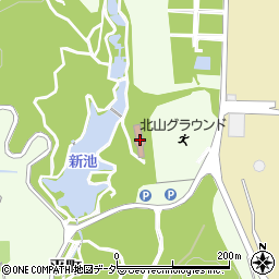笠間市役所　北山公園休憩施設周辺の地図