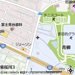 茨城県桜川市青柳384周辺の地図
