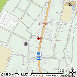 長野県安曇野市明科東川手潮404周辺の地図