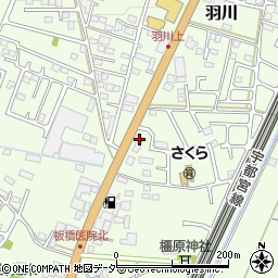 栃木県小山市羽川474周辺の地図