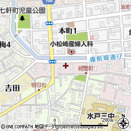 茨城県水戸市紺屋町周辺の地図