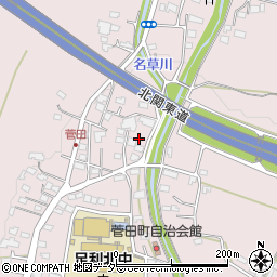 栃木県足利市菅田町184周辺の地図