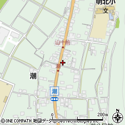 長野県安曇野市明科東川手潮770周辺の地図