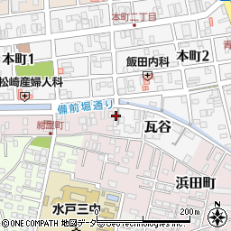 茨城県水戸市瓦谷12周辺の地図