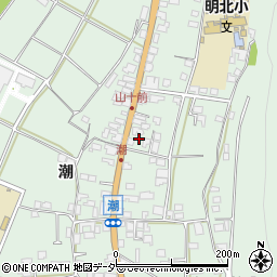 長野県安曇野市明科東川手潮768周辺の地図