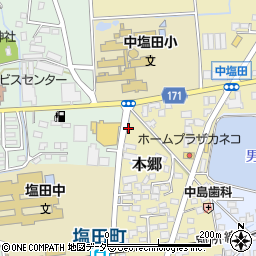 塩田農協周辺の地図