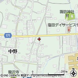 長野県上田市中野634周辺の地図