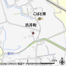 茨城県水戸市渋井町周辺の地図
