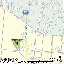 栃木県栃木市大平町牛久447周辺の地図