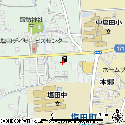 長野県上田市中野81周辺の地図