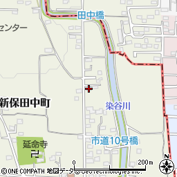 群馬県高崎市新保田中町593周辺の地図