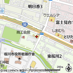 トヨタカローラ新茨城　岩瀬店周辺の地図