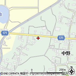 中村紙業長野周辺の地図