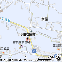 長野県安曇野市穂高有明新屋1730周辺の地図
