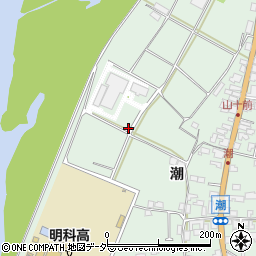 長野県安曇野市明科東川手潮357周辺の地図