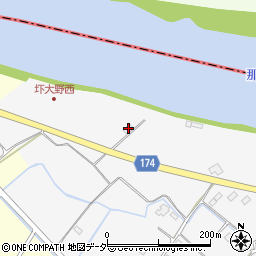茨城県水戸市圷大野381-1周辺の地図