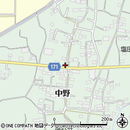 長野県上田市中野657-4周辺の地図