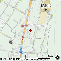 長野県安曇野市明科東川手潮765-1周辺の地図