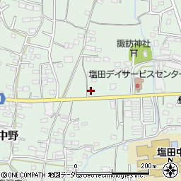 長野県上田市中野334-1周辺の地図