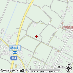栃木県佐野市栃本町周辺の地図