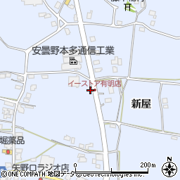 長野県安曇野市穂高有明新屋1039周辺の地図